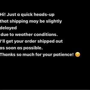 Shipping Delay Notice Message